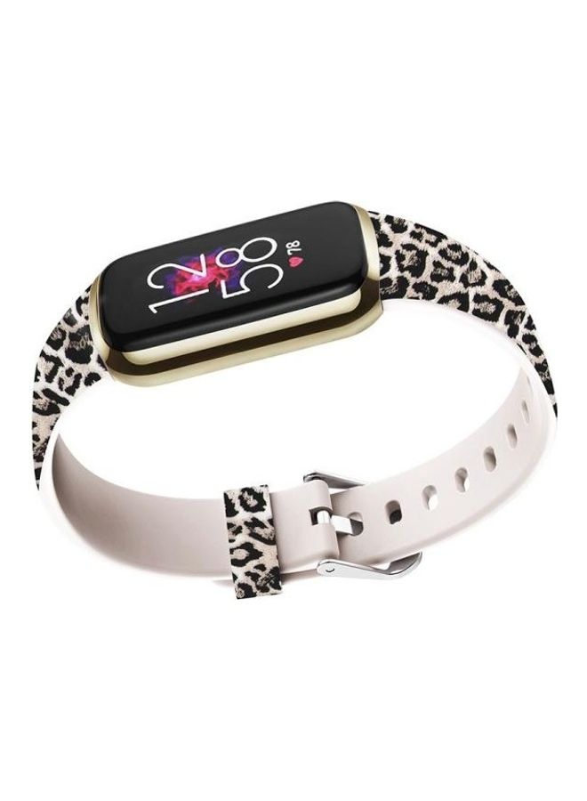 BGM Replacement Strap For Fitbit Luxe Brown Leopard - Image 3
