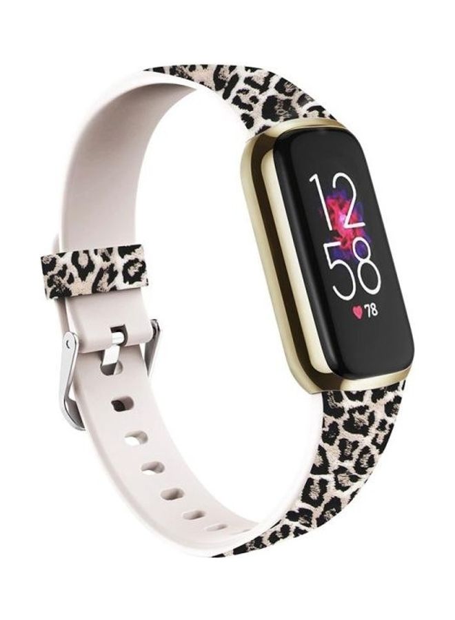 BGM Replacement Strap For Fitbit Luxe Brown Leopard - Image 2