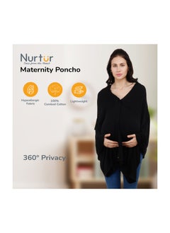 Nurtur Cotton Nursing Maternity Poncho For Breastfeeding  - Image 2
