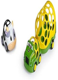 Bright Starts Bright Starts John Deere Oball Go Grippers Farm Trailer and Cow 