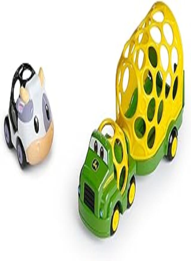 Bright Starts John Deere Oball Go Grippers Farm Trailer and Cow