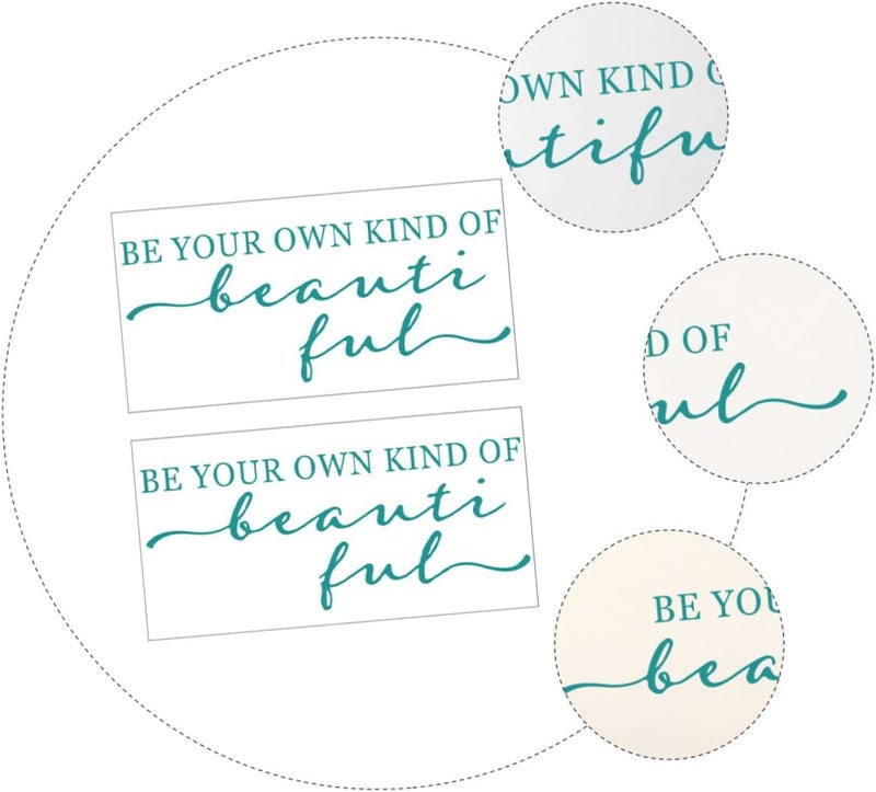 klarako 2pcs Art Pvc and Stickers Fashion Quotes Sayings for Bedroom Removable Tv Decoration Sticker Background Living Your Decorative Modern Room Home Decorations Decor Be Wallpaper Wall - Image 3