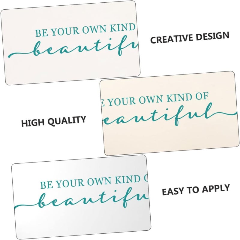 klarako 2pcs Art Pvc and Stickers Fashion Quotes Sayings for Bedroom Removable Tv Decoration Sticker Background Living Your Decorative Modern Room Home Decorations Decor Be Wallpaper Wall - Image 4