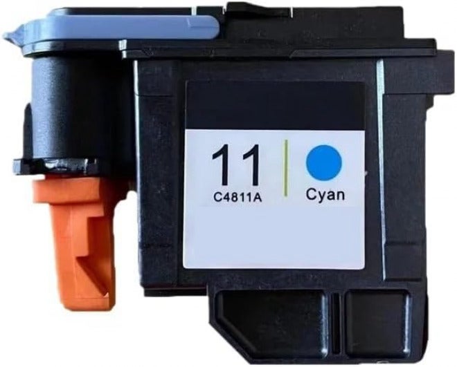 أحجام عالمية متنوعة متوافق مع رأس الطباعة HP11 بديل لـ Designjet 70 100 110 500 510 500PS C4810A C4811A C4812A C4813A (11 رأس طباعة سماوي) مواد معالجة للمتانة - Image 4