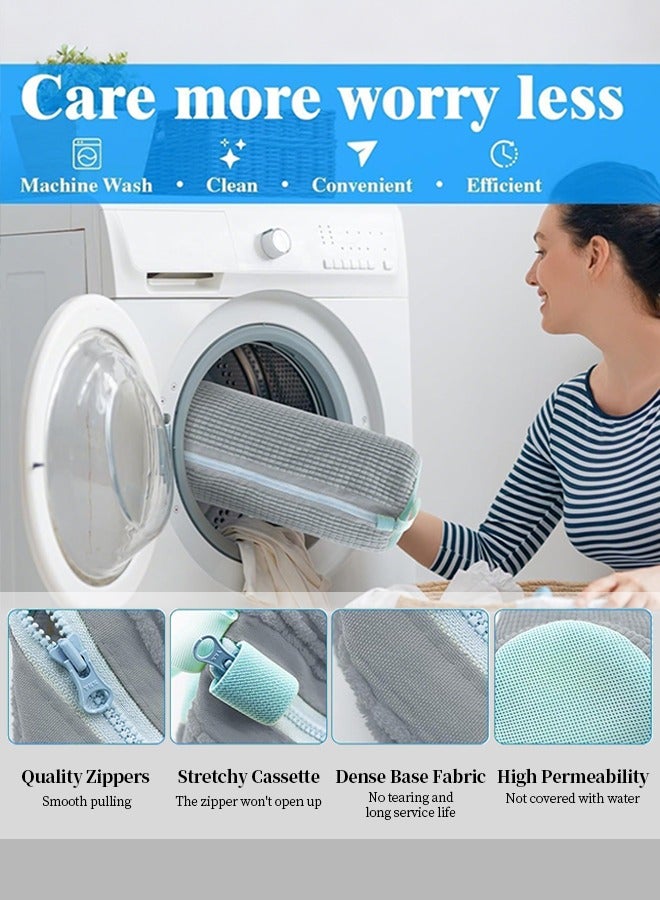 APEX Shoe Washing Machine Bag, 2pc Reusable Shoe Cleaning Bag, Laundry Shoe Bag for Washer and Dryer - Image 4