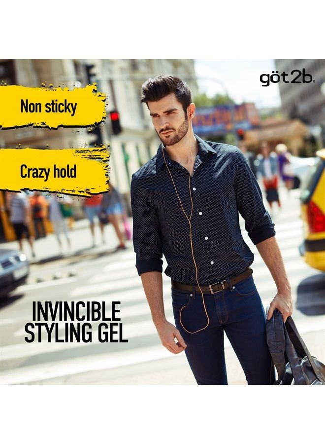 Got2b Ultra Glued Invincible Styling Hair Gel, 6 Ounce - Image 3