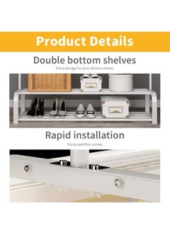 Clothes Organizer And Holder Coated Metal Rack White 110x33x150 cm - pzsku/Z298A5494A677BE659ECDZ/45/_/1657266614/ce383b33-bd2c-4d28-94fe-90d37abaaa57