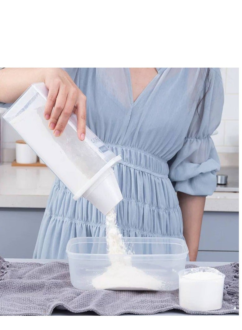 Airtight container for storing legumes, preserves freshness and protects against moisture. Ideal for organizing your kitchen and storing lentils, rice, beans, and more.  - Image 2