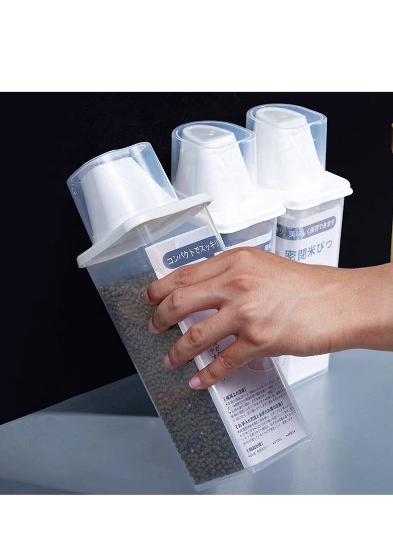 Airtight container for storing legumes, preserves freshness and protects against moisture. Ideal for organizing your kitchen and storing lentils, rice, beans, and more.  - Image 1