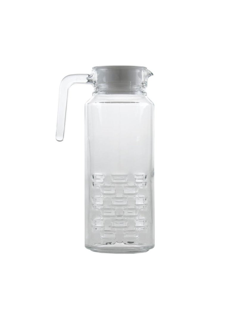 Luminarc Cheqs Sodo Glass Fridge Jug Wlid 13 L