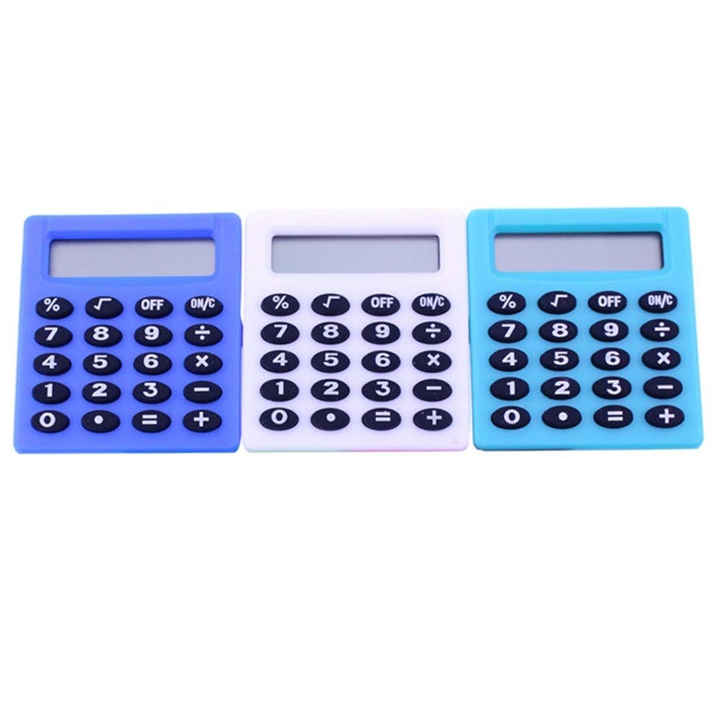 Calculation Set Of 3 Portable Mini Calculators Students Arithmetic Fade Resistant Easy Addition Subtraction Multiplication Division Exams Learning - Image 5