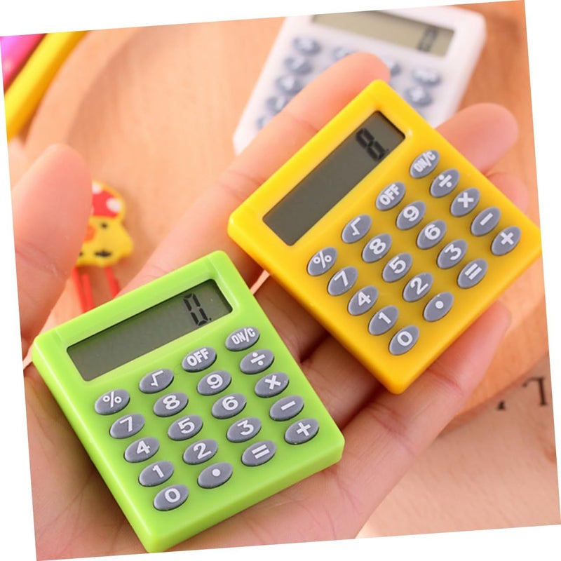Calculation Set Of 3 Portable Mini Calculators Students Arithmetic Fade Resistant Easy Addition Subtraction Multiplication Division Exams Learning - Image 3