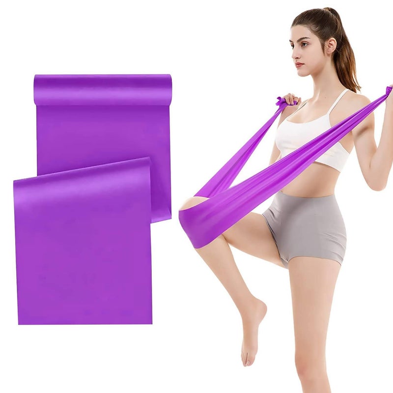Physiogears Resistance Band - 1.5 Meters Therapy Band - Exercise Band for Gym, Workout, Physical Therapy, Home Exercise Training for Women & Men (Purple) - Image 1