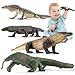 THINKBAY 4PCS Komodo Dragon Lizard Animal Figurines ToysRealistic Plastic Lizard Toys Realistic Reptile Figures Educational Toy for BoysGirls and Kids - Image 2