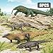 THINKBAY 4PCS Komodo Dragon Lizard Animal Figurines ToysRealistic Plastic Lizard Toys Realistic Reptile Figures Educational Toy for BoysGirls and Kids - Image 4