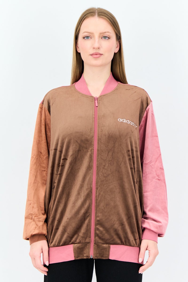 adidas Originals Women Sportswear Fit Long Sleeve Outdoor Hoodie, Multicolor - Image 1