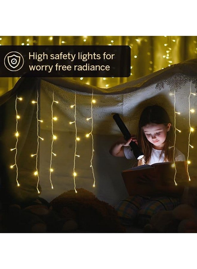 Halonix Twinkle 10M Yellow 46 LED Decorative String Light | | Fairy Light | Curtain Light | Diwali Lights for Decoration for Home, Christmas, and Other Occasions | Pack 4 - Image 2