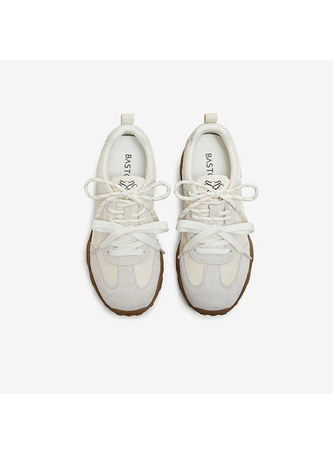 Basto 26 Spring Training Shoes Fashion Retro Sports Women's Casual Shoes L5000am6 Beige Size 39 - Image 2