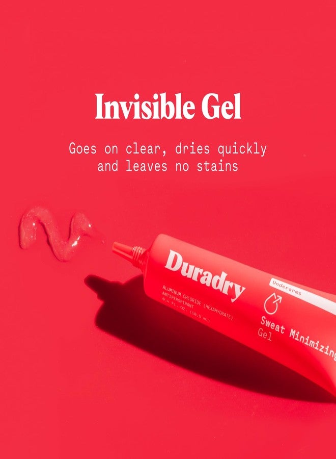 duradry جل مضاد للتعرق يقلل من العرق للرجال والنساء - بقوة وصفة طبية، مصمم للتعرق المفرط تحت الإبطين وفرط التعرق - 0.4 أونصة سائلة - Image 5