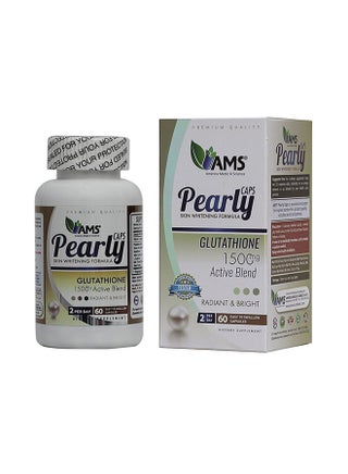 AMS Pearly Skin Whitening Glutathione 1500 mg Capsules 60's | Best Price  UAE