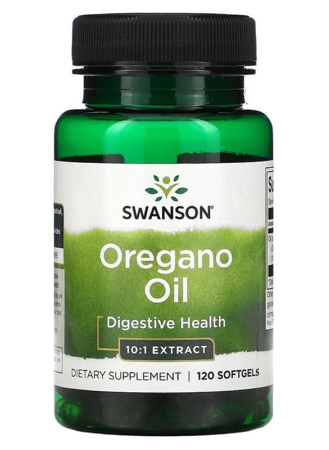 SWANSON - Oregano Oil 10:1 Extract 150 mg 120 Sgels - Image 1