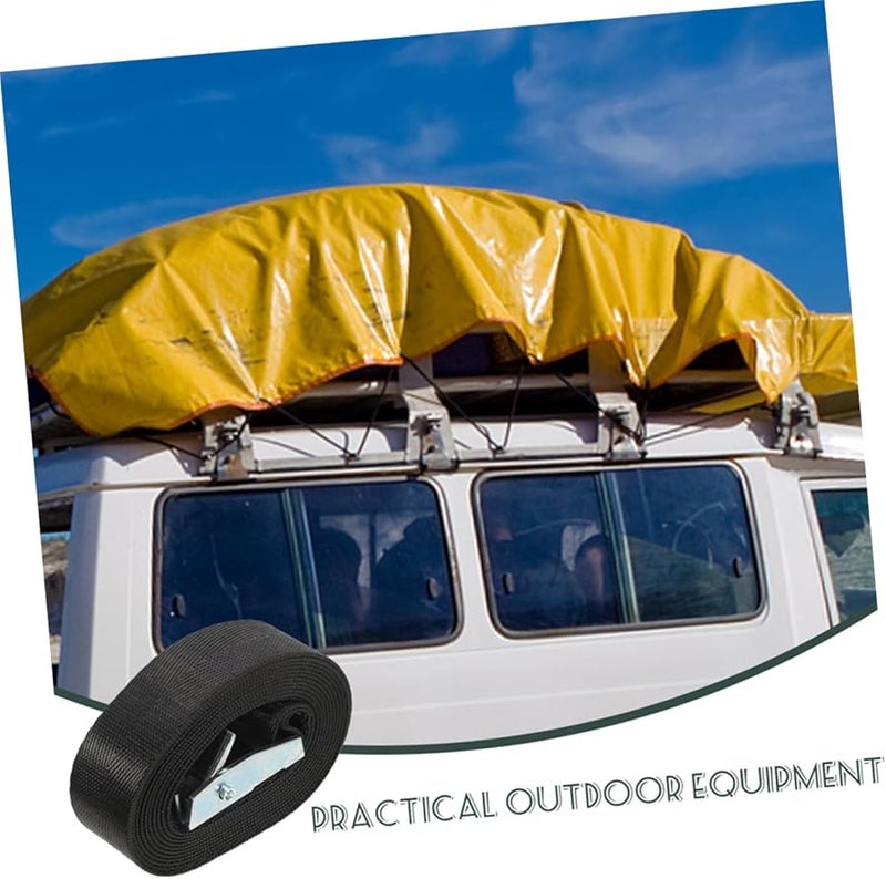 LIFKOME 6pcs Heavy Duty Bungee Tie Down Straps with Cam Buckles for Kayak Canoe SUP Roof Rack Cargo Securement - Image 4