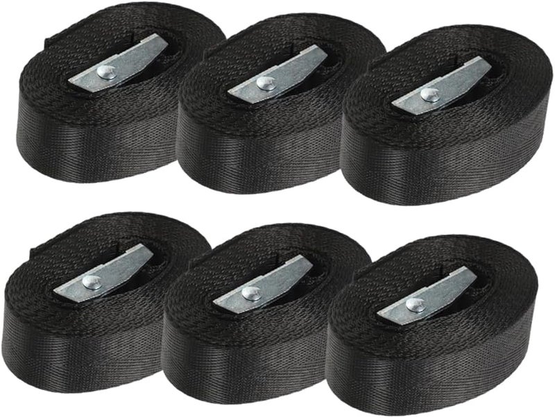 LIFKOME 6pcs Heavy Duty Bungee Tie Down Straps with Cam Buckles for Kayak Canoe SUP Roof Rack Cargo Securement - Image 1