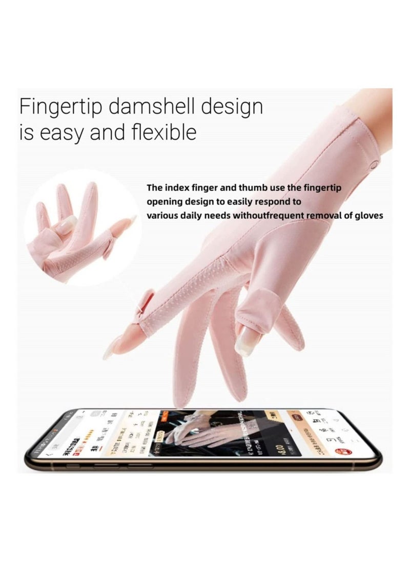 DMG TECH - UV Protection Gloves Women, Sunscreen Gloves, Summer Sun Protection Gloves, for Golf, Driving, Riding, Fishing, Hiking - Image 1