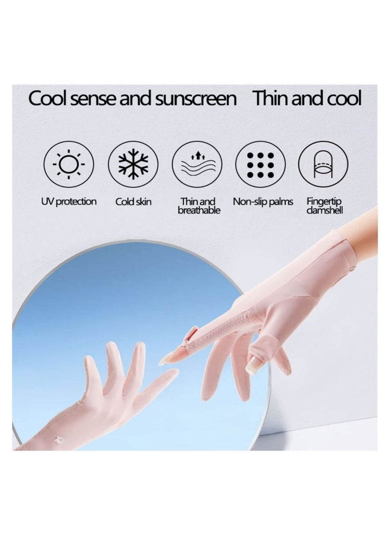 DMG TECH - UV Protection Gloves Women, Sunscreen Gloves, Summer Sun Protection Gloves, for Golf, Driving, Riding, Fishing, Hiking - Image 1