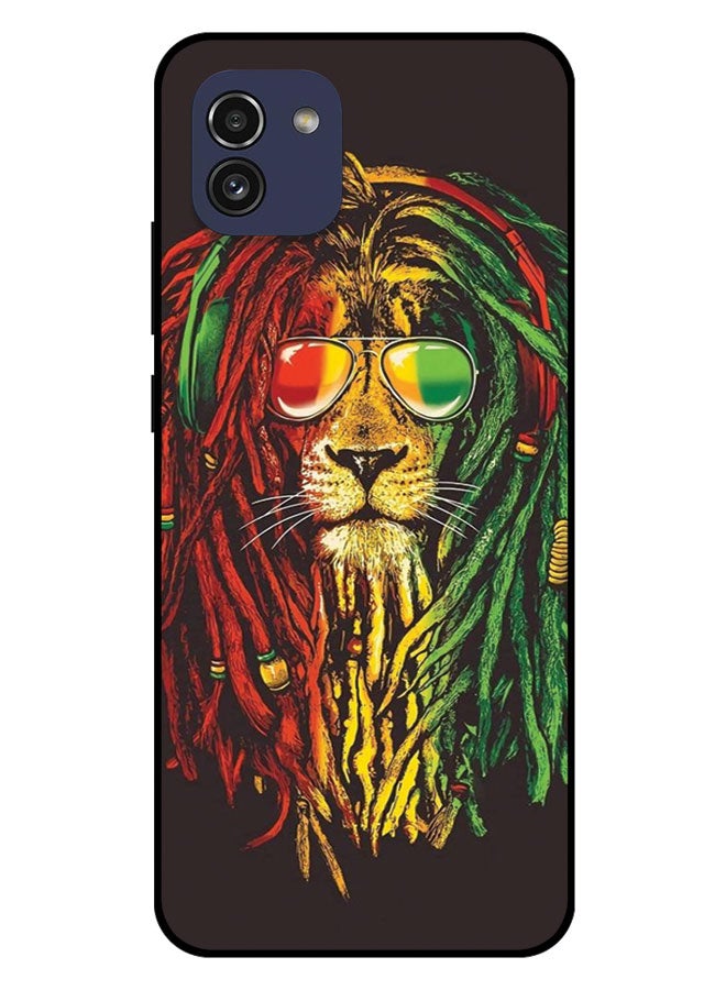 EYE CATCH Printed Protective Case Cover For Samsung Galaxy A03  -  Reggae Lion - Image 1