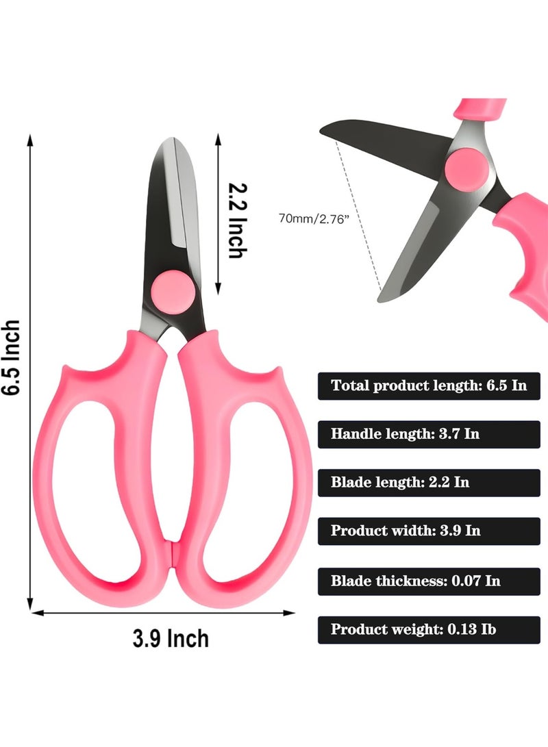 Garden Flower Scissors,3 PCS Stainless Steel Fresh Flower Cutter with Comfortable Grip Handles, Floral Shears for Stems, Rose, Plant, Fruit Picking Trimming - Image 2