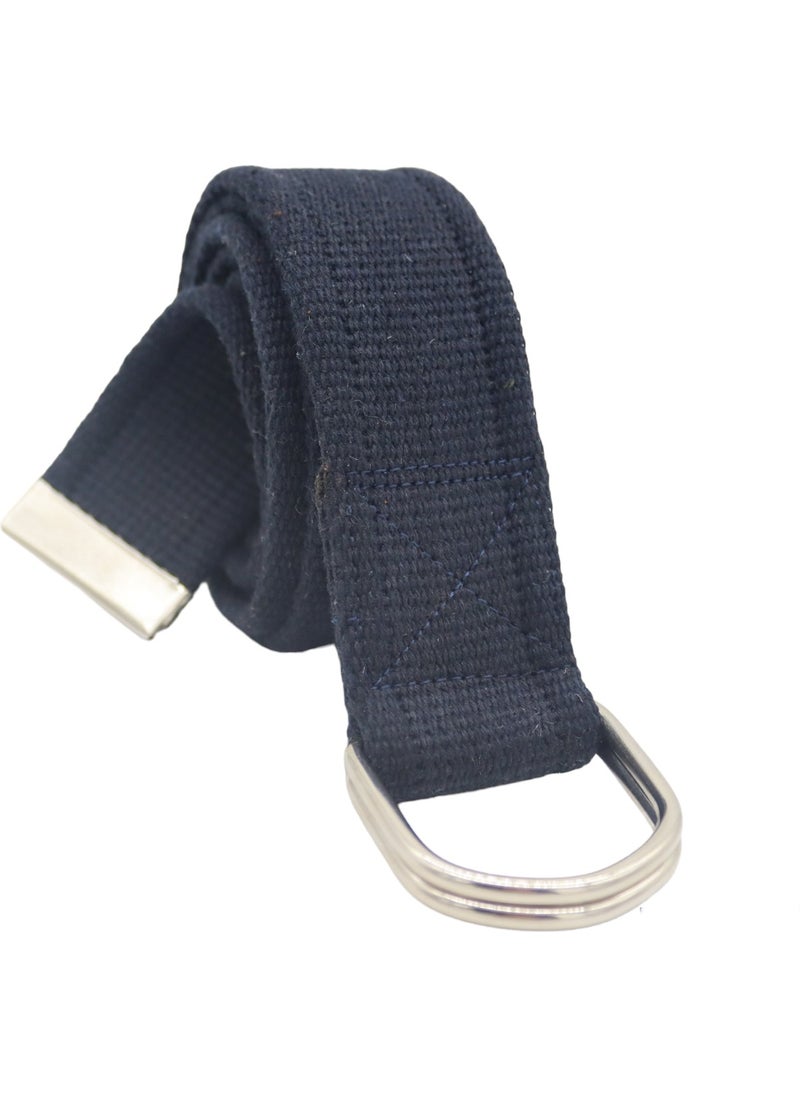 Anatolia Craft D Buckle Woven Men's Women's Young Navy Blue Tactical Sport Denim Canvas Cloth Belt  - Image 1