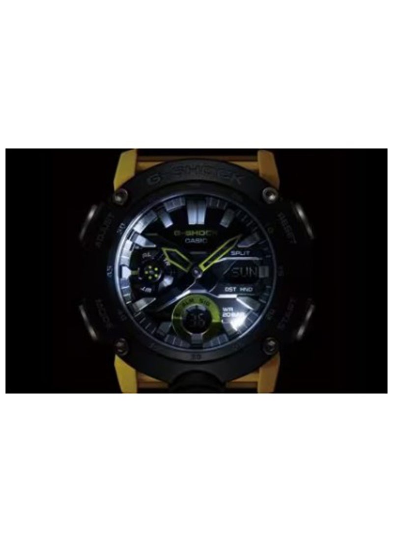 Men's GA-2000-1A9DR Analog-Digital Wrist Watch