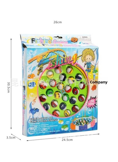Electric Fishing Toy Children's Fishing Plate Export Parent-child Interactive Large Electric Rotating Fishing Plate Toy-color:4911*72 Pieces Per Box Minimum Order