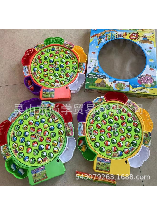 null - Electric Fishing Toy Children's Fishing Plate Export Parent-child Interactive Large Electric Rotating Fishing Plate Toy-color:4911*72 Pieces Per Box Minimum Order - Image 1
