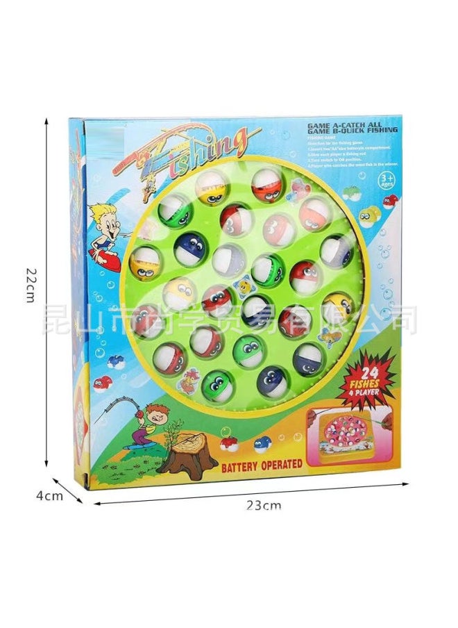 null - Electric Fishing Toy Children's Fishing Plate Export Parent-child Interactive Large Electric Rotating Fishing Plate Toy-color:4911*72 Pieces Per Box Minimum Order - Image 1