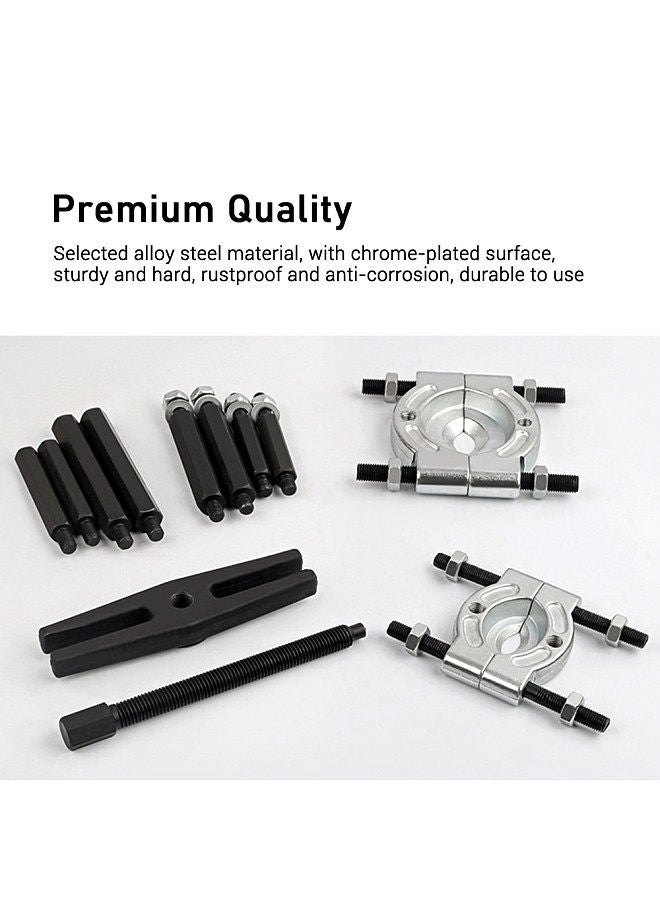 12 PCS Bearing Separator Puller Kit Heavy Duty Bearing Splitter Remover for Wheel Hub Gear Pinion Automotive Repair Tool