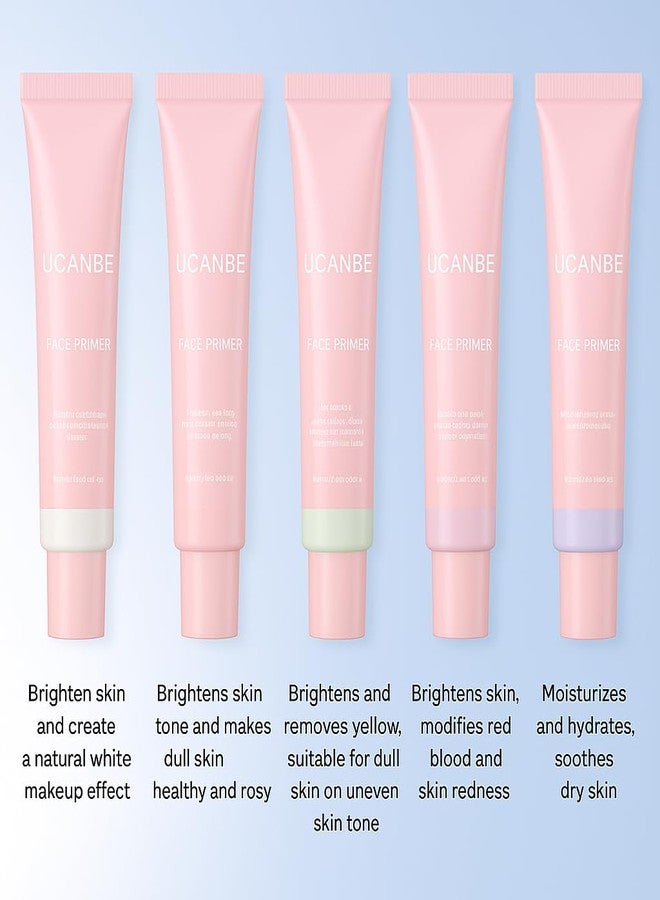 UCANBEMAKEUP UCANBE 5-Color Skin Tone Adjusting Primer Set: Smooth, lightweight face primer - a long-lasting base for face makeup, suitable for all skin types - Image 2