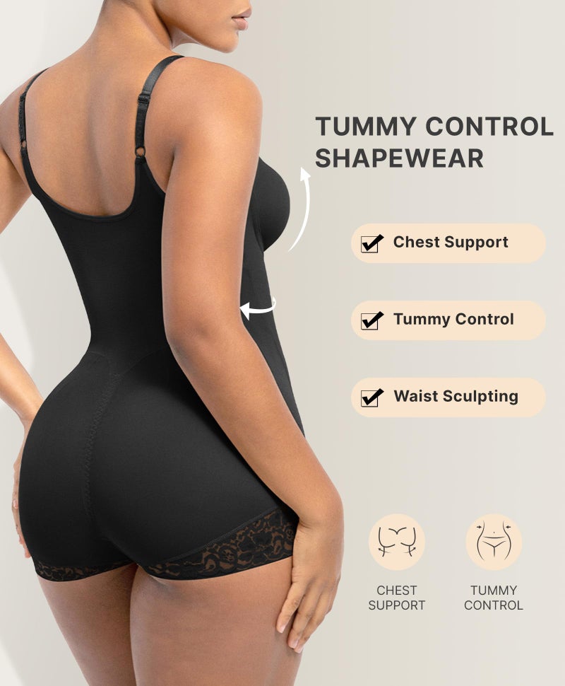 SHAPELLX Shapewear for Women Tummy Control Half Body Shaper Snatched Zipper Butt Lifting Faja Colombiana Bodysuits for Women - Image 5