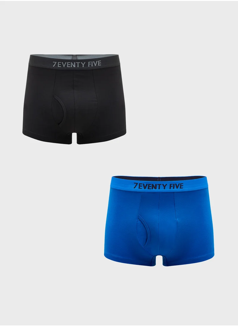 Seventy Five Basics Pack Of 2 Boxers