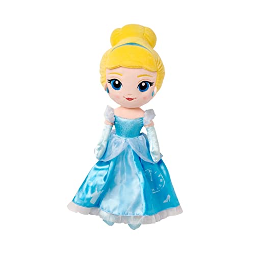 Disney Store Official Princess Plush Doll, Cinderella, Medium 14 Inches, Soft Plushy with Embroidered Features, Princess Toys for Girls, Disney Dolls, Stuffed Animals for Girls - Image 1