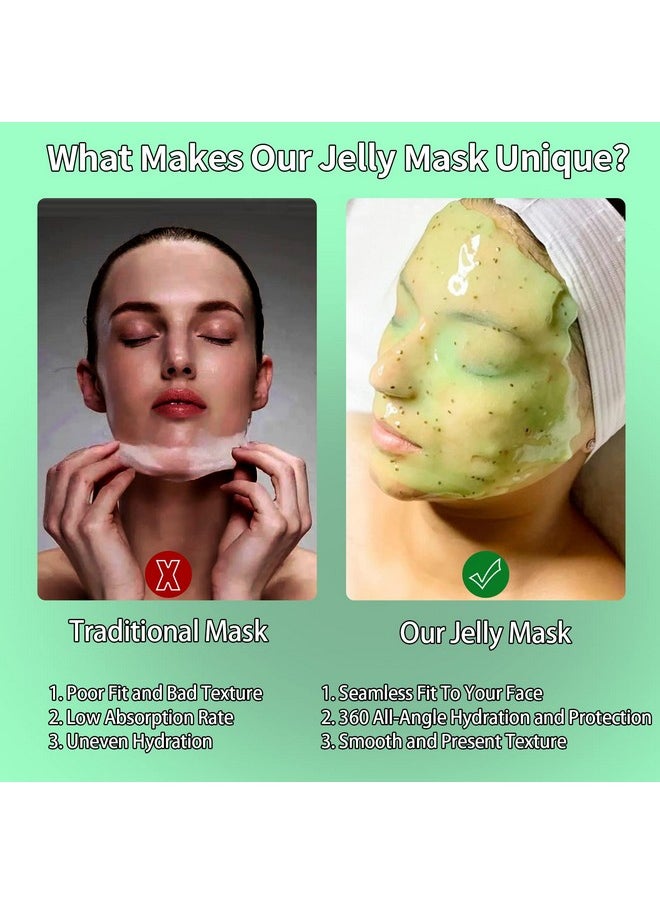 Nielies - Nielies Glowing Biotin Peel-Off Jelly Mask Set, Jelly Mask For Facials, Face Mask For Instant Hydration, Vegan Peel Off Face Mask, Facial Skin Care Product Peel Off For Moisturizing, Glowing - Image 1