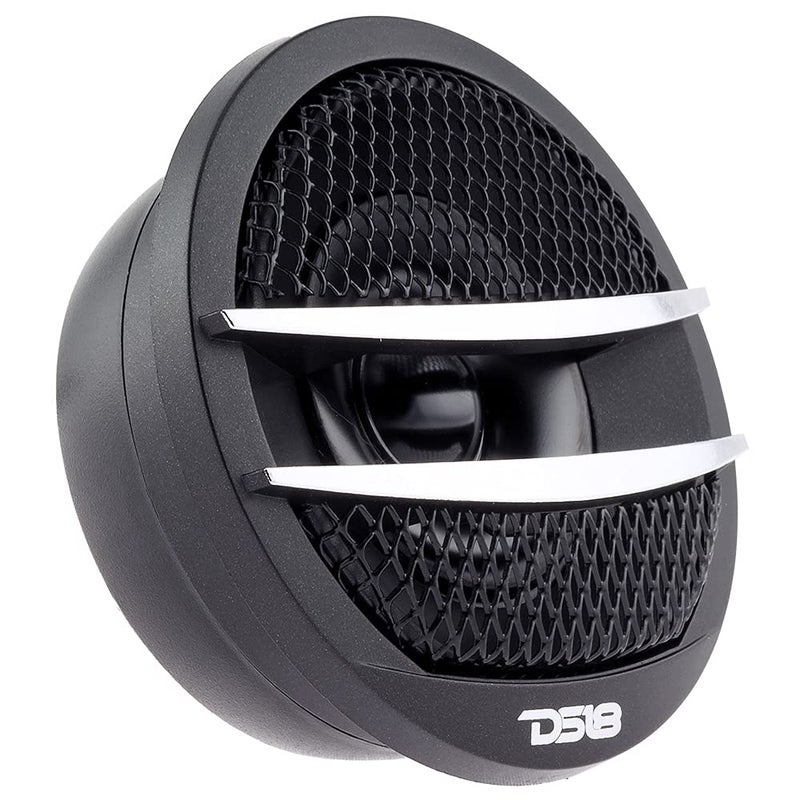 DS18 TX1S Tweeter X1 1.38-inch 200 Watts Max Pei Dome Ferrite Tweeters with Mounting Kit Angle, Flush, & Surface - Set of 2 (Black/Silver) - Image 4