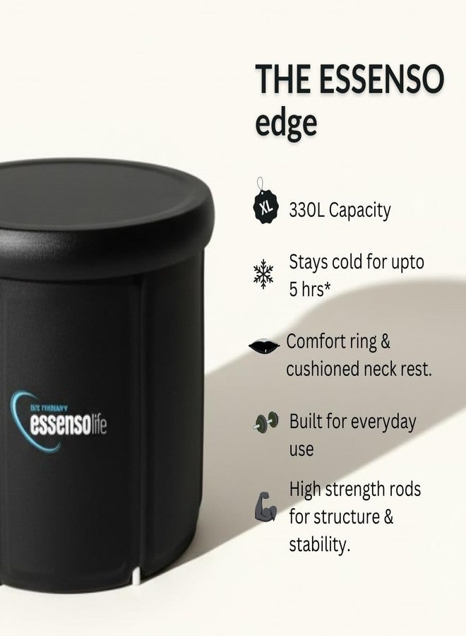 Essensolife PVC 320 Litre Cold Plunge Tub For Recovery, Multiple Layered Portable Ice Bath Suitable Gardens, Gyms And Other Water Therapy Training (New & Improved With White Ring) - Image 4