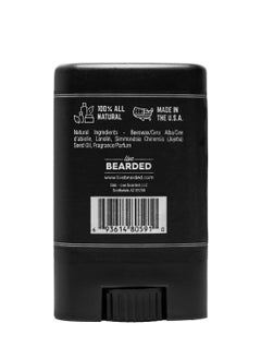 Live Bearded Live Bearded: Mustache Wax Stick - Made in the USA with All-Natural Ingredients Beeswax, Lanolin, Jojoba Oil, Essential Oils - Medium Hold Mustache & Beard Wax for Men, Straight Up Unscented, 0.35 Oz  - Image 2