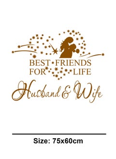 Spoil Your Wall Husband and Wife Best Friends Quote Wall Decal - Wall Arts Home Décor - Wall Sticker, 80x65 cm by Spoil Your Wall  - Image 3