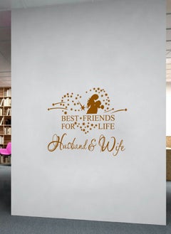 Spoil Your Wall Husband and Wife Best Friends Quote Wall Decal - Wall Arts Home Décor - Wall Sticker, 80x65 cm by Spoil Your Wall  - Image 2