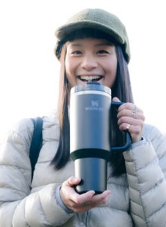 Stanley Quencher H2.0 FlowState Stainless Steel Vacuum Insulated Tumbler with Lid and Straw for Water, Iced Tea or Coffee (Black, 40 OZ)  - Image 3