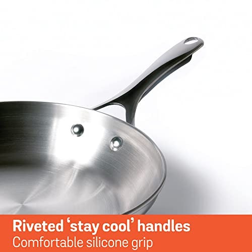 Meyer Select Nickel Free Stainless Steel Frypan | Frying Pan | Steel Frying Pan with Triply Base | Steel Fry pan | Gas and Induction Compatible, 24 cm - Image 5