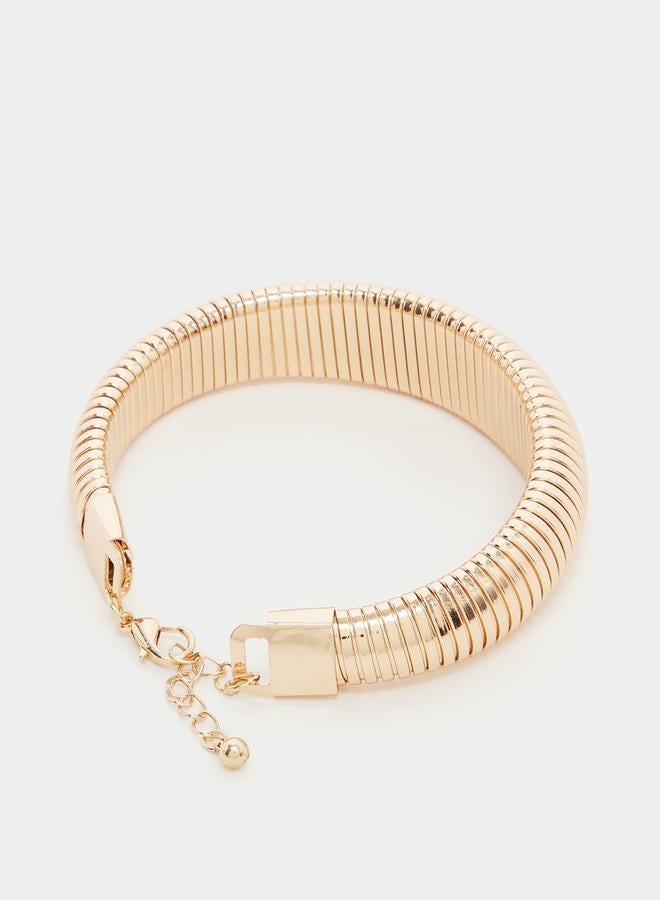Styli Textured Cuffed Bangle  - Image 3